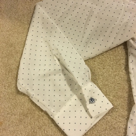 Pendleton Long Sleeve Front Button Shirt White Polka Dots Womens Size 16 - Picture 5 of 12